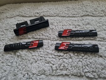 Cierne a sive Napisy S-LINE pre AUDI - 13