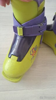 Dětské lyže Atomic + lyžáky Nordica + hůlky - 13