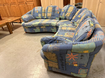 Rohová pohodlná sedací souprava - 13