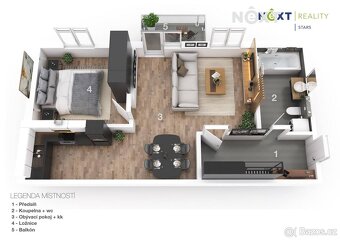 Prodej byt 2+kk, 49㎡ - 13