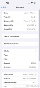 iPhone 16 Pro Max 256 GB Bílý (záruka, nový displej) - 13