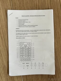 NOVÉ Elektrické piano rolovací s 61 klávesami + reproduktor - 13