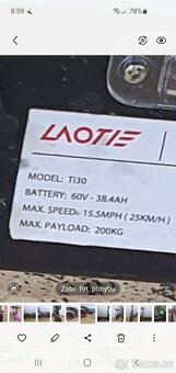 Elektrokoloběžka Laotie Ti30 60V 38.4AH - 13
