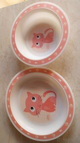 Porcelánové talíře, šálky,talířová souprava - 13