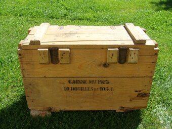 Bedna od munice - Francouz. kanon K331 ráže 105 mm - 13