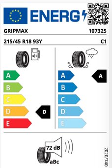 GRIPMAX SUREGRIP PRO SPORT XL 4KS 215/45 R18 93Y - 13