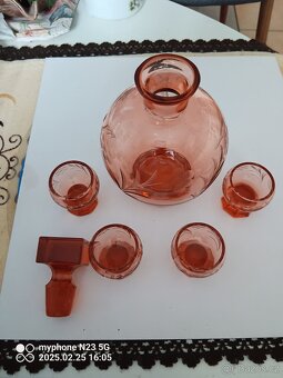 Retro kristalove sklo brus lisovane misy t vazy atd. - 13