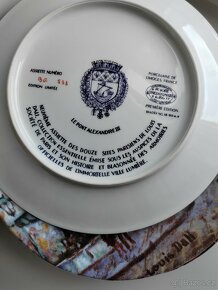 Porcelánový sběratelský talíře Limoges Francie 6 kus - 13