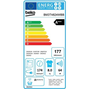 Sušička Beko 8kg prádla - skoro nová V záruce - 13
