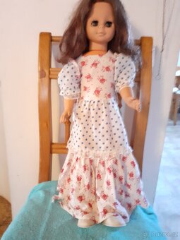 Retro panenka mrkacka, chodicka ,miminko, hračky - 13