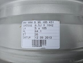 alu kola 16 Opel Chevrolet 5x105 6,5x16 et35  KBA 48208 - 13