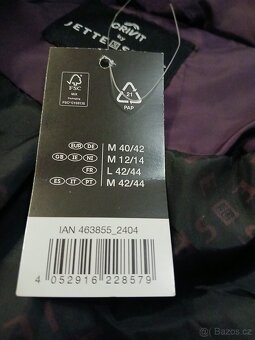 Dámská dlouhá prošívaná bunda Crivit vel. L - XL nová - 13