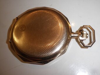 Prodám za cenu zlata CELOZLATÉ 14K kapesní hodinky - 13