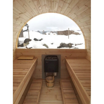 Sauna Marivox, venkovní finská sauna,barelová zahradní sauna - 13