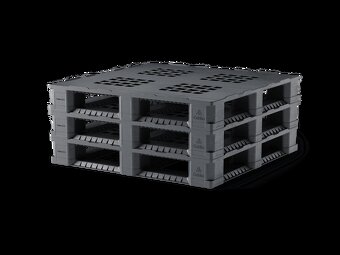Pevnostní kontejnerové plastové palety ENDUR i7.2, 114x114 - 13