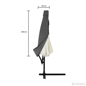 Nový Alu Slunečník 330 cm antracit - 13