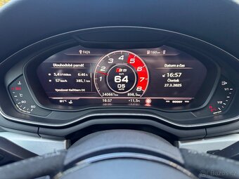 Audi A5 S line Quattro 140 kw 2017 bílá metalíza - 13
