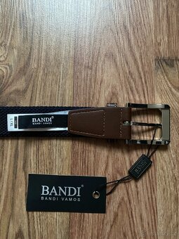 Nový pánský pružný opasek Bandi - modrý s pruhy, L/XL - 13