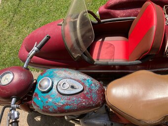 Jawa 350 / 354 kývačka 1956 + sidecar Velorex 560, s TP - 13