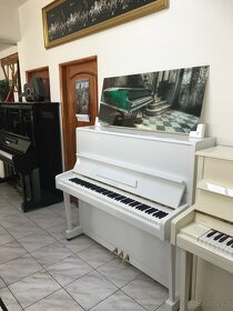 Bílé pianino Petrof 125 se zárukou, doprava zdarma, nový lak - 13