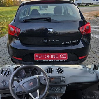 SEAT IBIZA 1,2 8v 2011 KLIMATIZACE,ALU KOLA, ČERNÁ PERLEŤ ME - 13