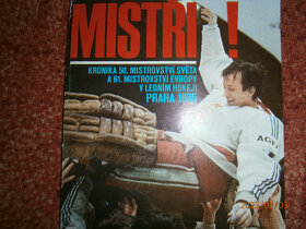 hokejové puky,plátěný hokejový kalendář,samolepky MS - 13