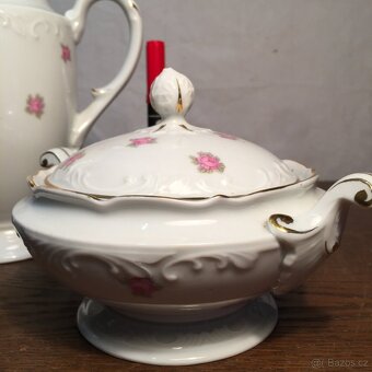 Stará konvice džbánek,cukřenka Schlaggenvald Slavkov - 13