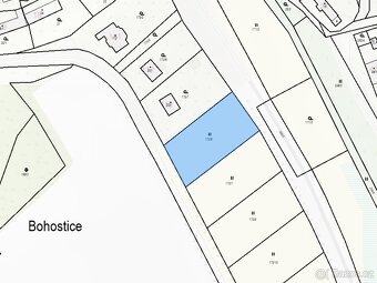 Prodej stavebního pozemku 1498m² Bohostice - 13