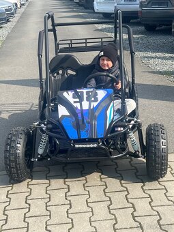 Nová Dětská elektro Buggy až 2500w 2 Mista Modrá - 13