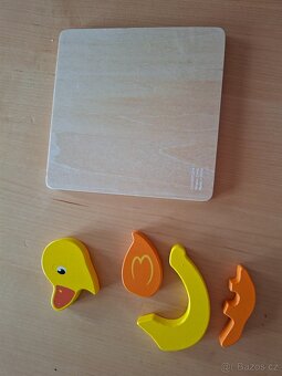 Dřevěné puzzle pro nejmenší 15 cm - 13