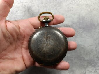 Obrovské 67mm, 200g kapesní hodinky REGULATEUR na díly - 13