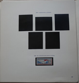 Československo 1980, sbírka, originál albové listy Pofis - 13