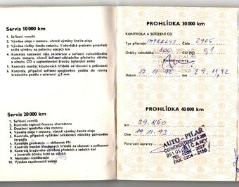návod k obsluze + serviska z r. 1990 ŠKODA FAVORIT - 13