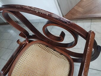 OHÝBANÉ HOUPACÍ KŘESLO VE STYLU THONET–FRANCIE, 70.–80. LÉTA - 13