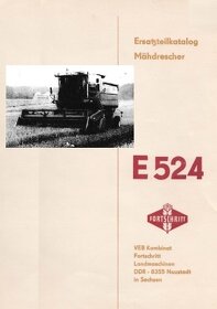 Návod k obsluze kombajn Fortschritt E 516 - 13