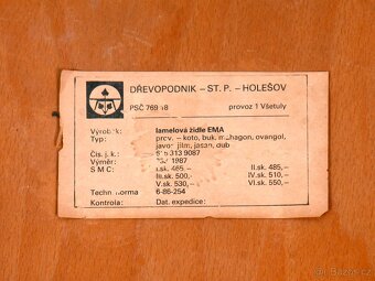 Zrenovované retro židle L. Volák, 1987. - 13