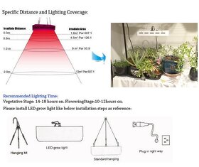 Nové světelné LED  Grow Light - Full Spectrum. - 13