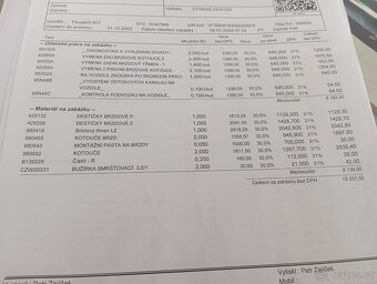 Peugeot 607 2,2 Hdi nová TK, velký servis.. - 13