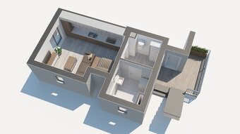Moderní byt 1+kk s balkonem, parkovacím stáním a zahradou, l - 13