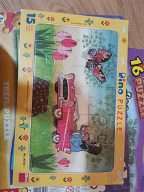 Puzzle krteček, minnie, frozen, medvídek pú - 13