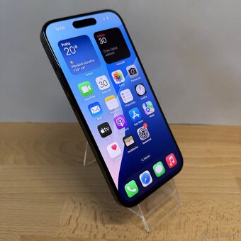 iPhone 15 Pro 256GB, černý, 98% baterie, eSIM (rok záruka) - 13