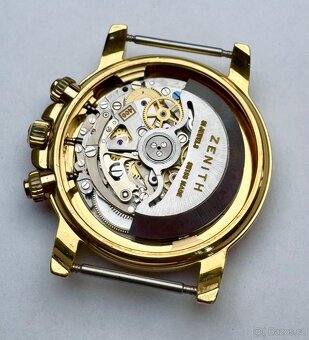 18K ZLATÉ PÁNSKÉ HODINKY ZENITH EL PRIMERO S ETUI - 13