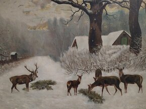 Obraz s rámem 97,5×77 cm. Olejomalba na platně Signováno - 13