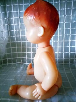 👶🎀RETRO VELKÁ PANENKA MIMINKO - PLASTOVÁ 70. LÉTA - 13