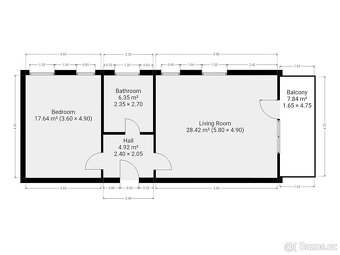 Pronájem bytu 2+kk, Vysočanská, Prosek,  56 m2 - 13