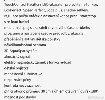 Pračka Bosch WAE 24365BY se skříňkou - 13