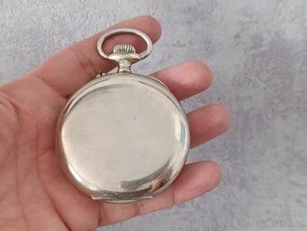 Velmi zajímavé masivní kapesní hodinky s central.ručičkou - 13