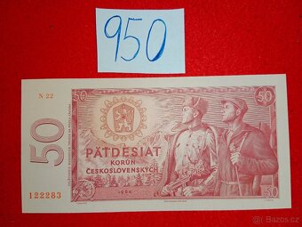 Československé bankovky první část - ceny za kus u bankovek - 13