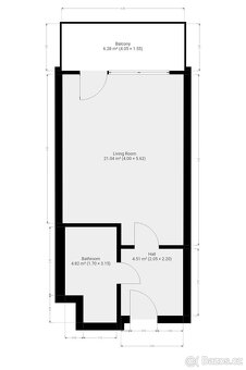 Pronájem bytu 1+kk, Klementova, Stodůlky, 17000 Kč/měs, 31 m - 13