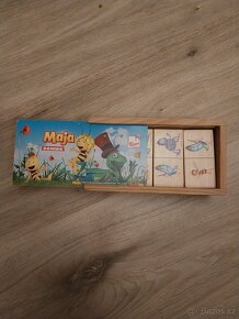 Dřevěná skládačka plastové vločky - 13